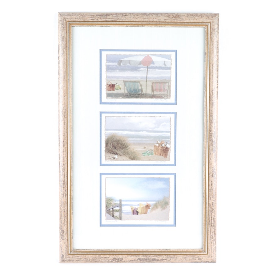Framed  Beach Prints After Andy Mandolf