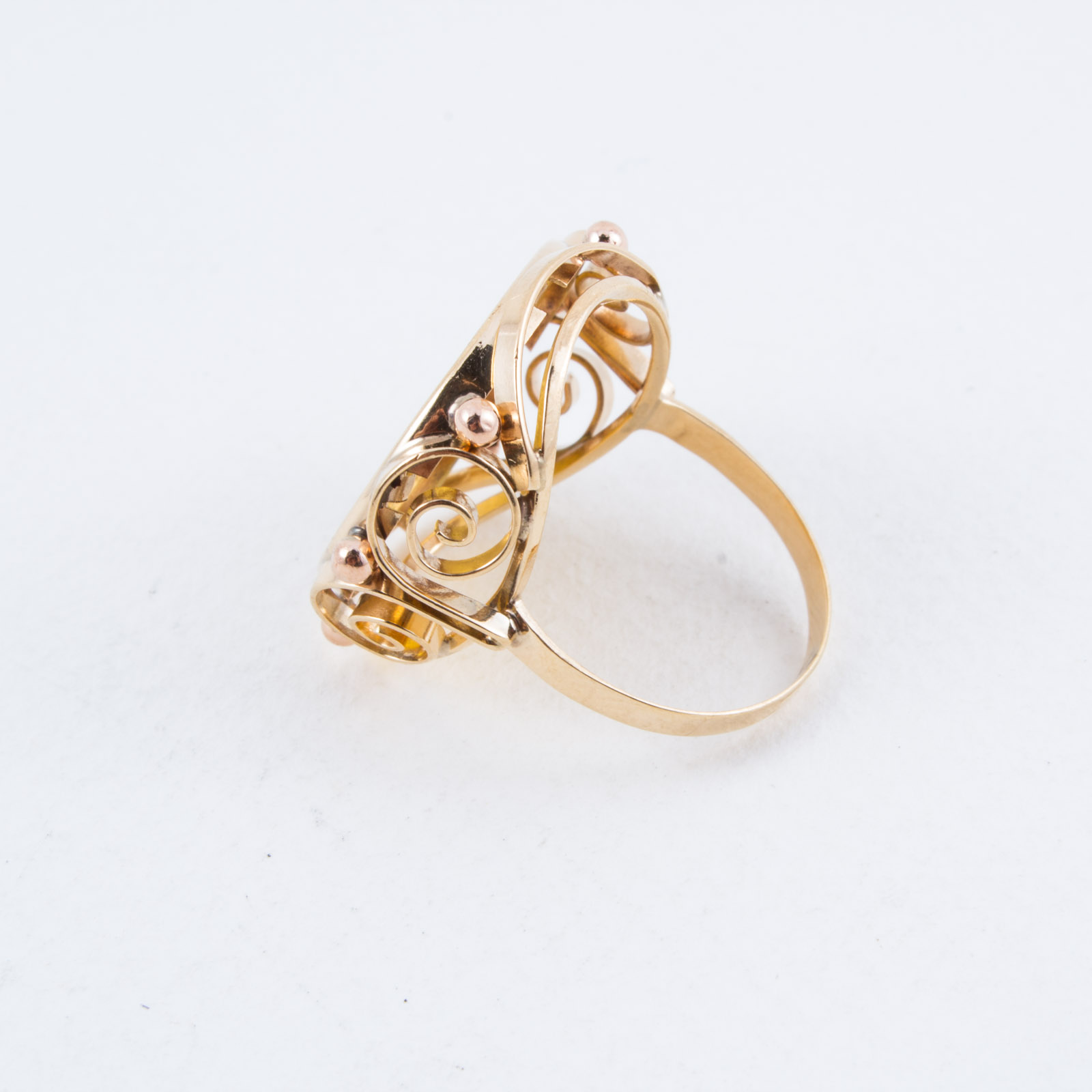 Gold 1915 Austrian One Ducat Coin Ring