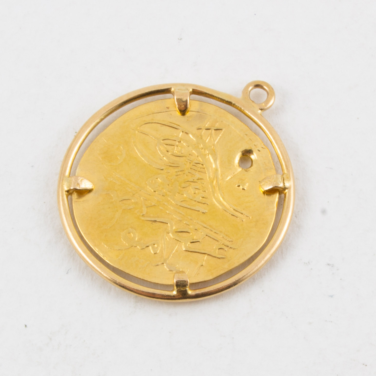 Ottoman Empire Gold Coin Pendant