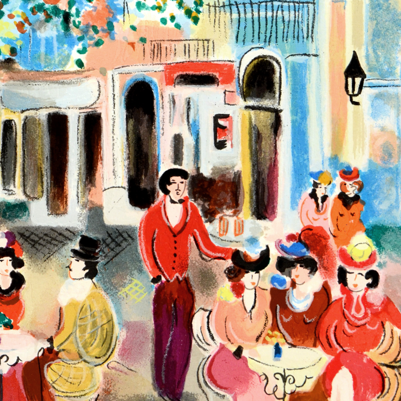 Aaron Zule "Cafe La Balesta" Signed Limited Edition Serigraph