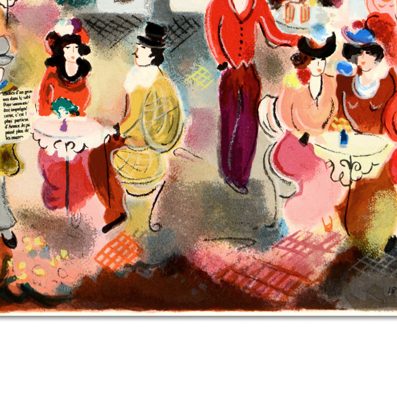 Aaron Zule "Cafe La Balesta" Signed Limited Edition Serigraph