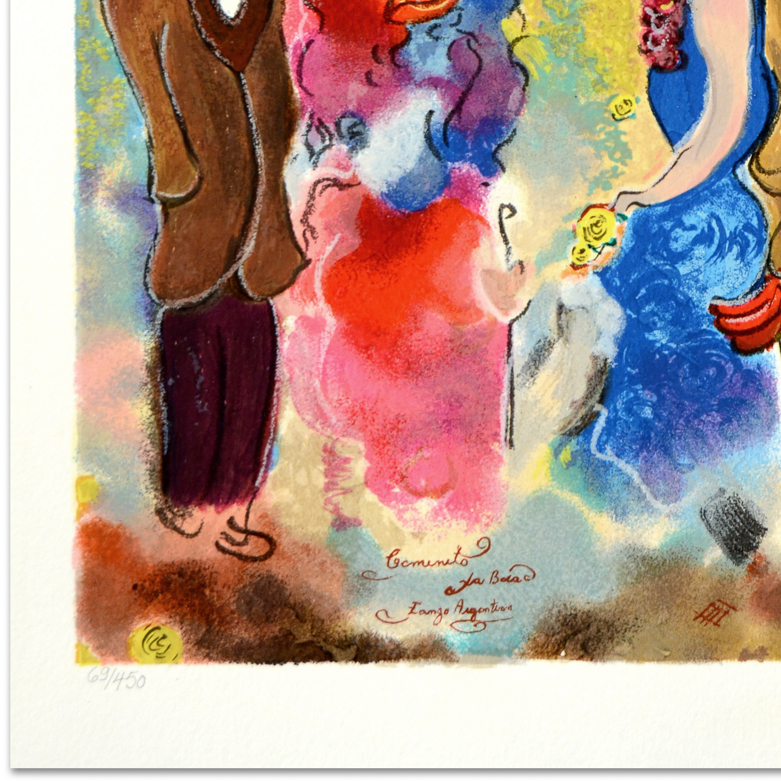 Aaron Zule "Two Couples" Signed Limited Edition Serigraph