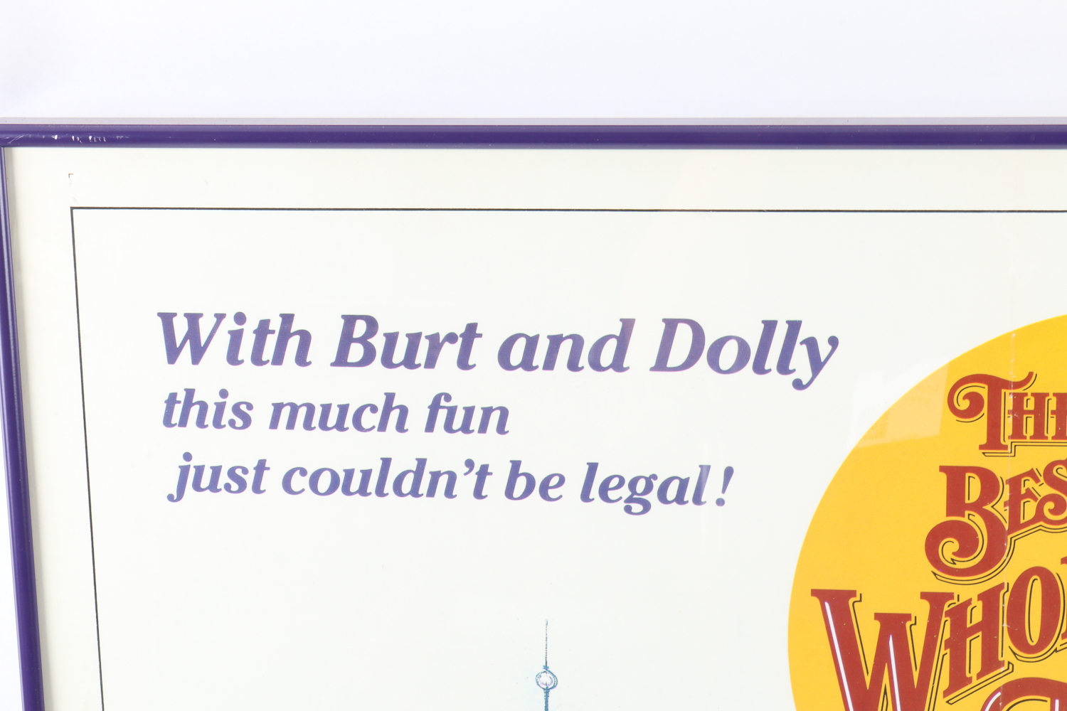 Burt Reynolds, Dolly Parton 1982 Framed Movie Poster