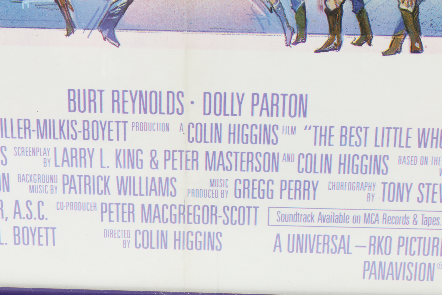 Burt Reynolds, Dolly Parton 1982 Framed Movie Poster