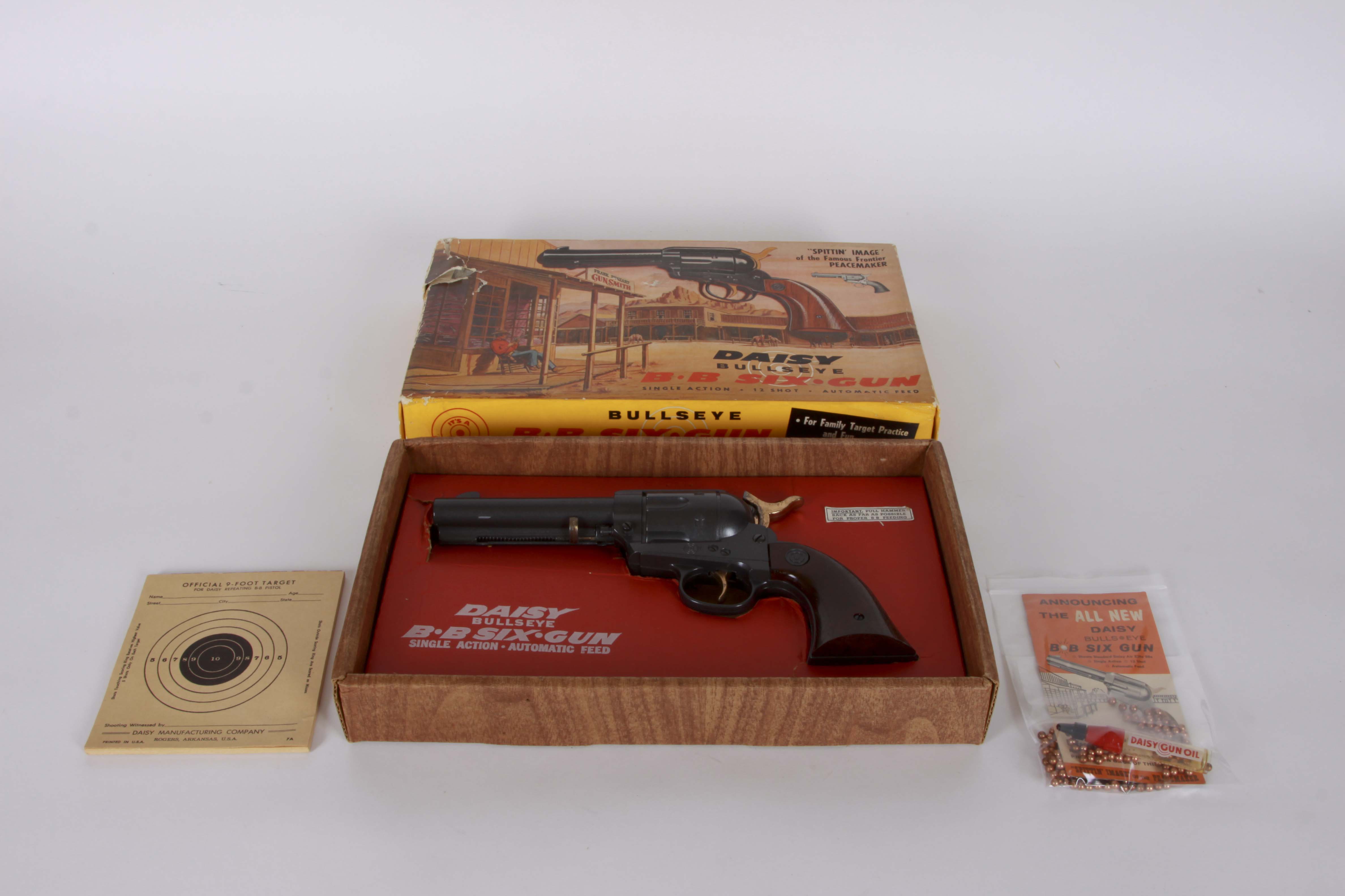 Vintage Daisy Bullseye BB Six Gun