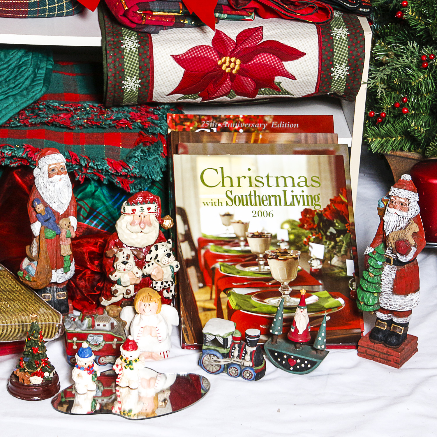 Large Group of Christmas Themed Decor