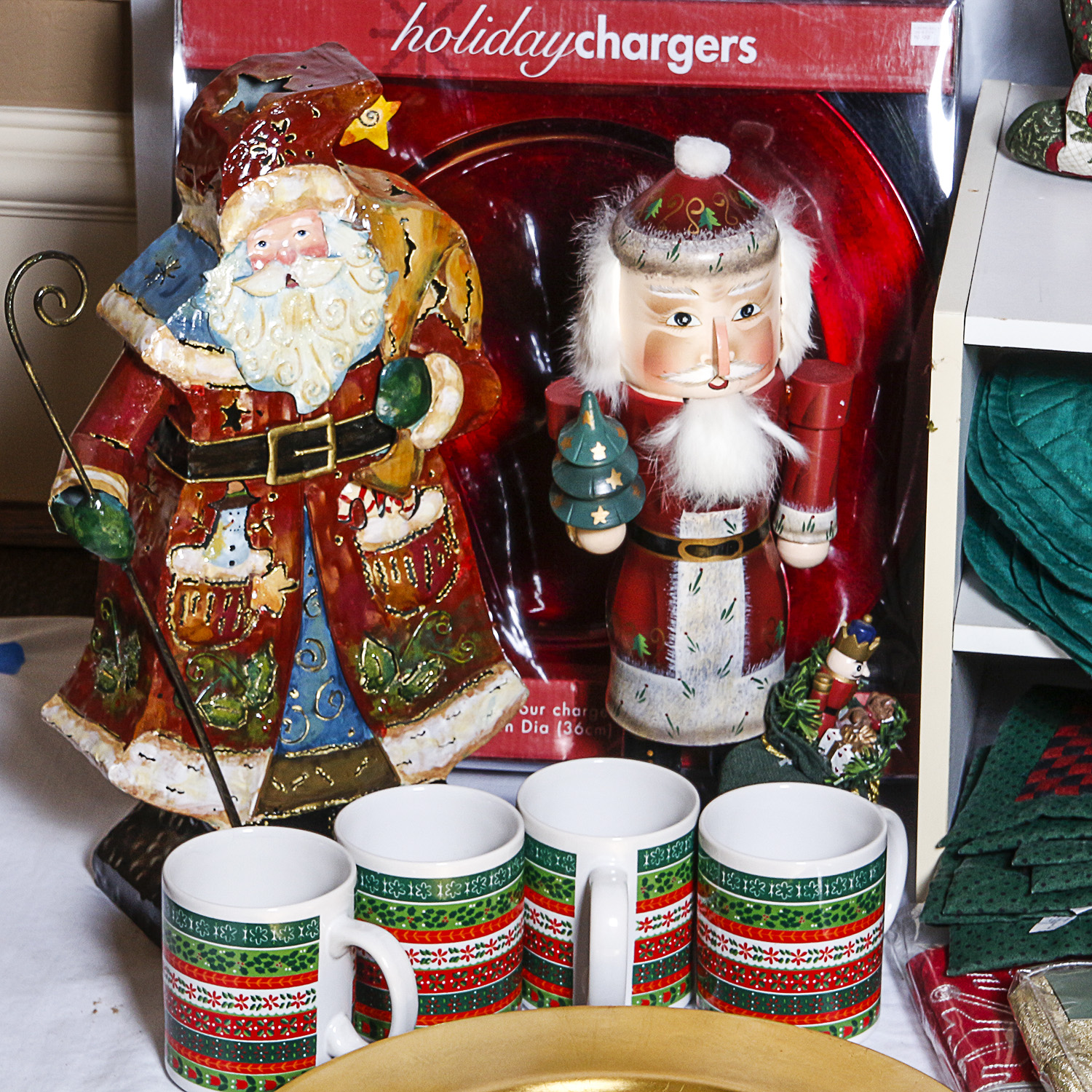 Large Group of Christmas Themed Decor