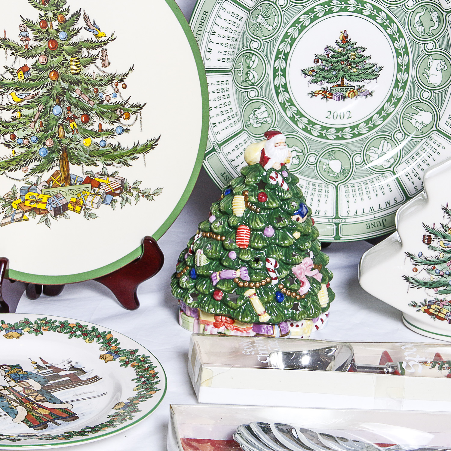 Large Group of Christmas Themed Decor