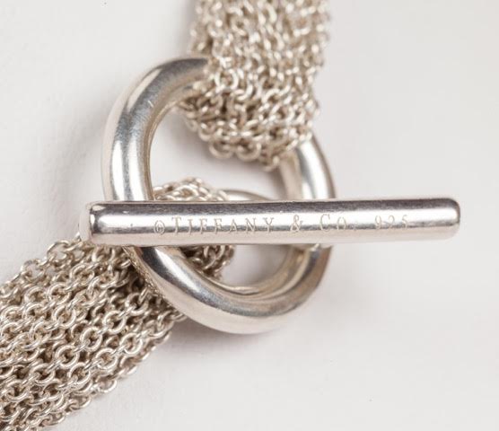 Tiffany & Co. Sterling Silver Multi Strand Mesh Necklace