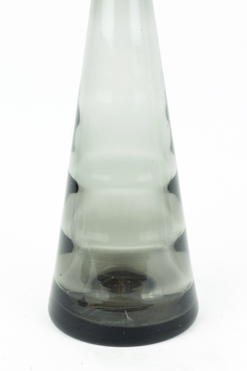 Black Decanter with a Conical Cap