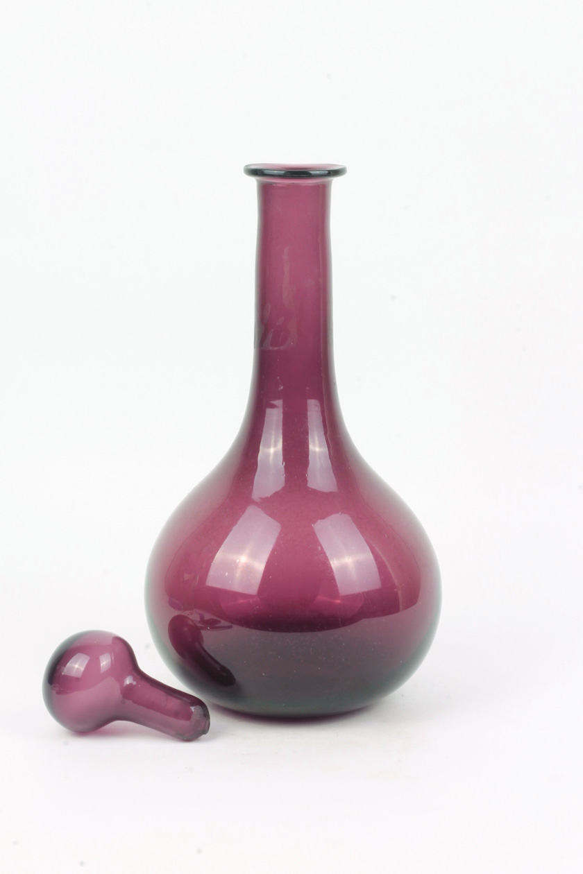 Purple Glass Decanter
