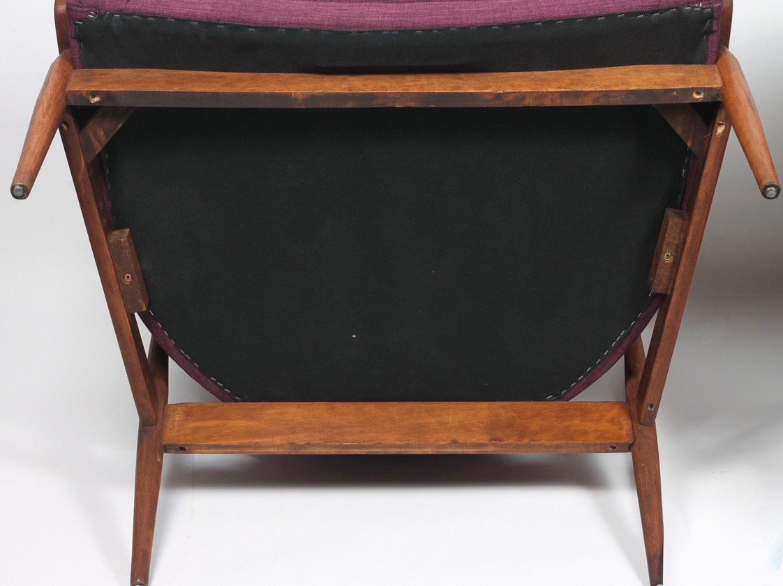 Pair of Milo Baughman Wide Barrel-Back Lounge Chairs