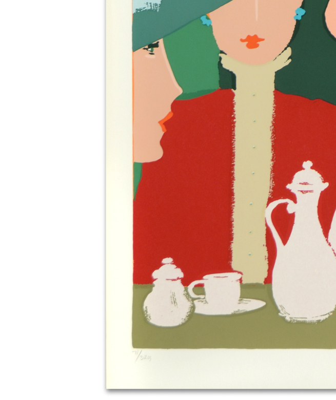 Amleto dalla Costa "Fanno - Salotto" Signed Limited Edition Serigraph