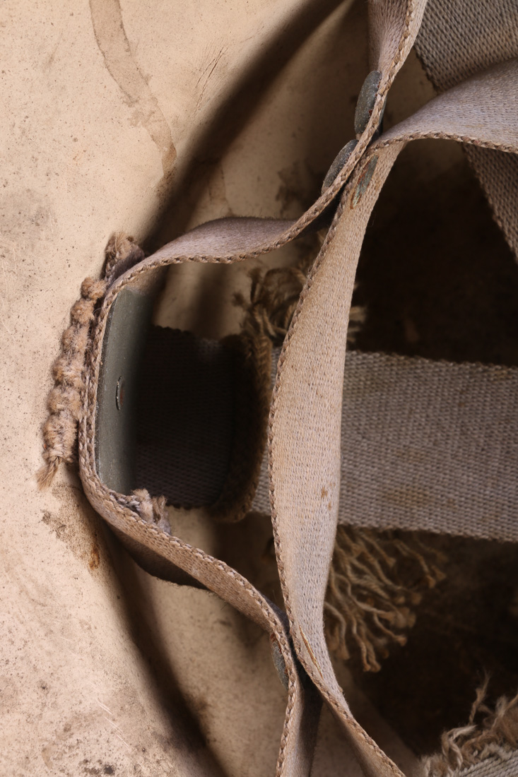Vintage WW I Metal Civil Defense Air Raid Warden Helmet