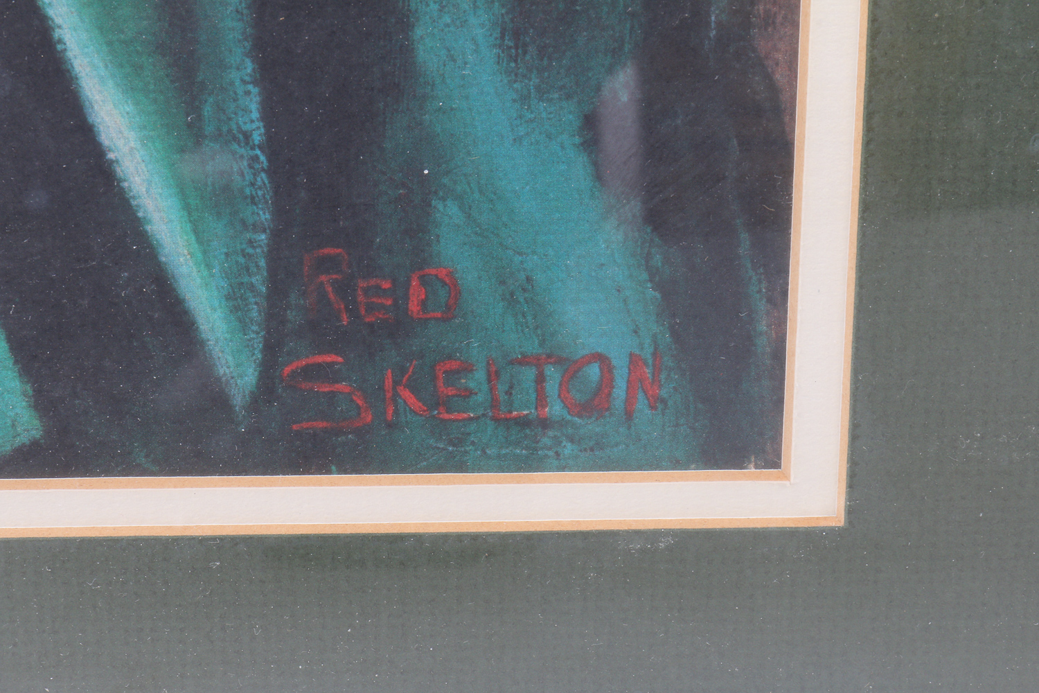 Red Skelton "Candy Cane Clown" Offset Lithograph