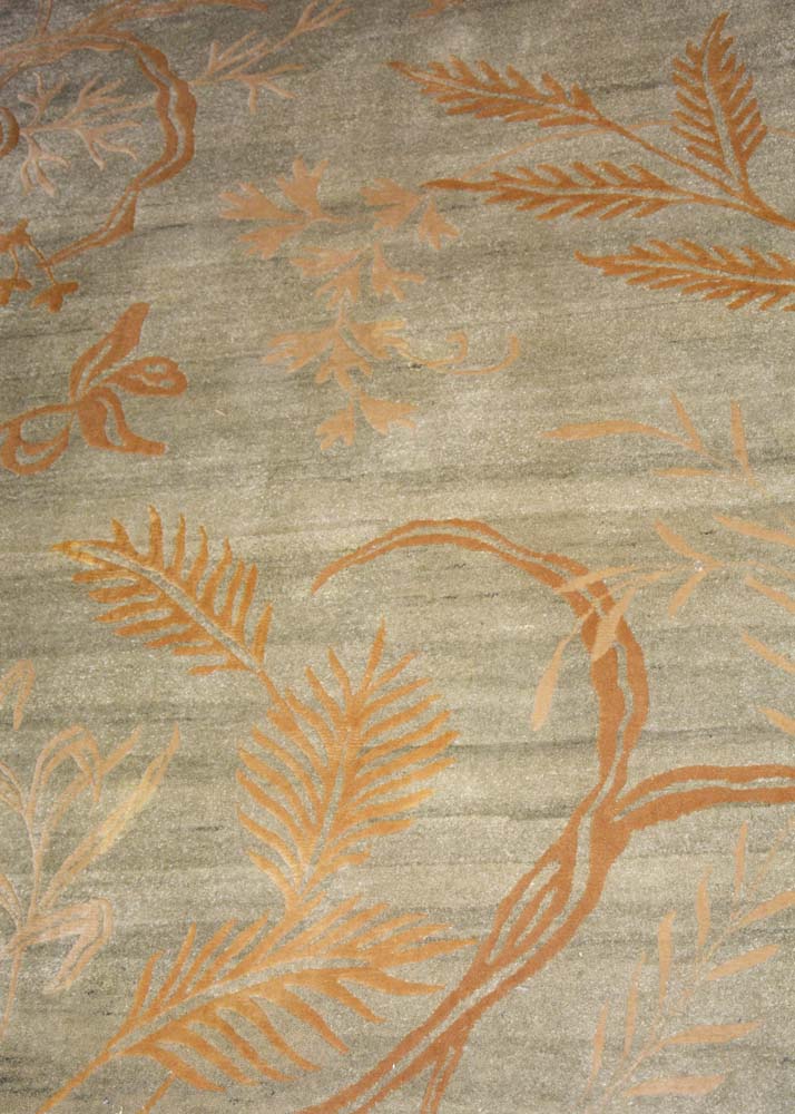 Sea Green and Gold Tone Rug