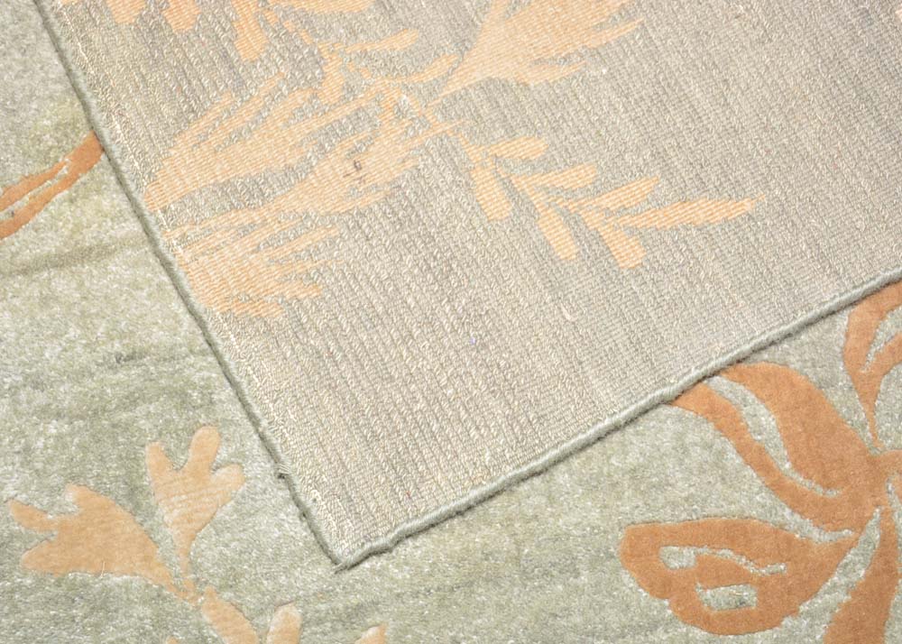 Sea Green and Gold Tone Rug