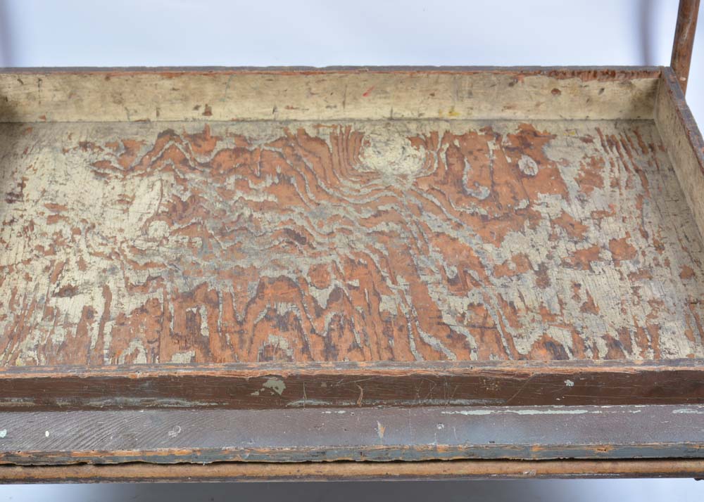 Vintage Rolling Wood Cart