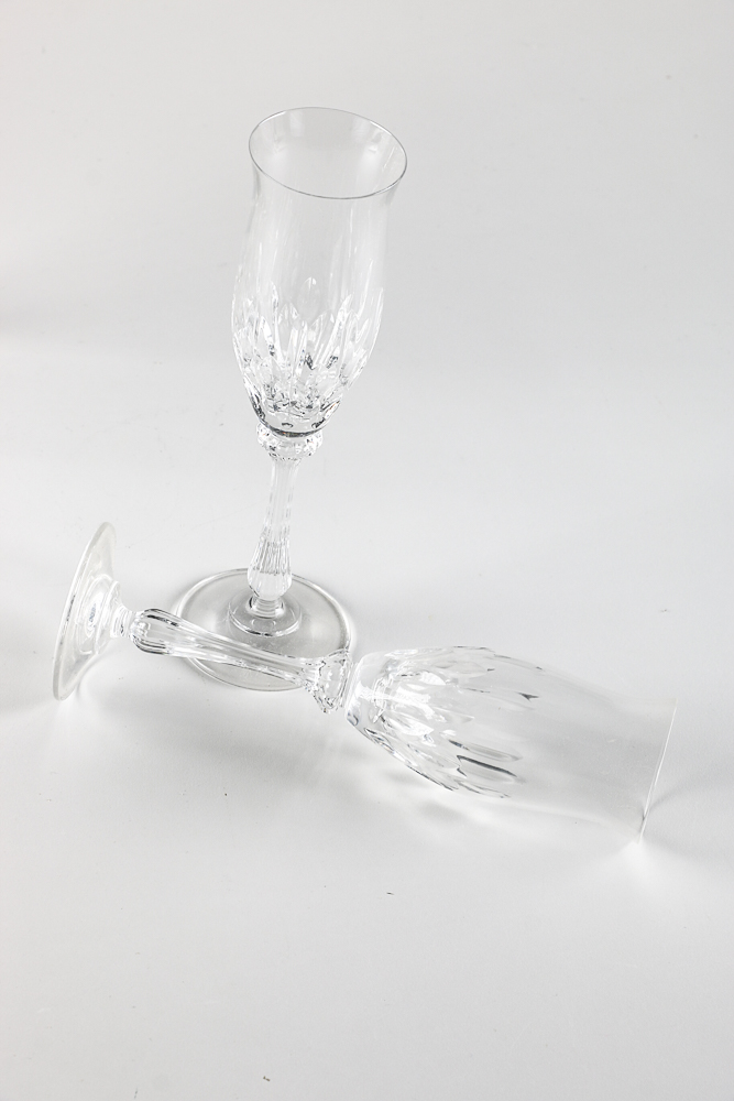 Mikasa "Normandy" Crystal Champagne Flutes
