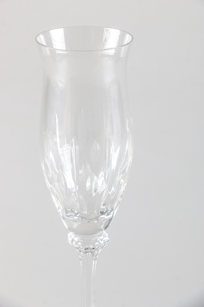 Mikasa "Normandy" Crystal Champagne Flutes