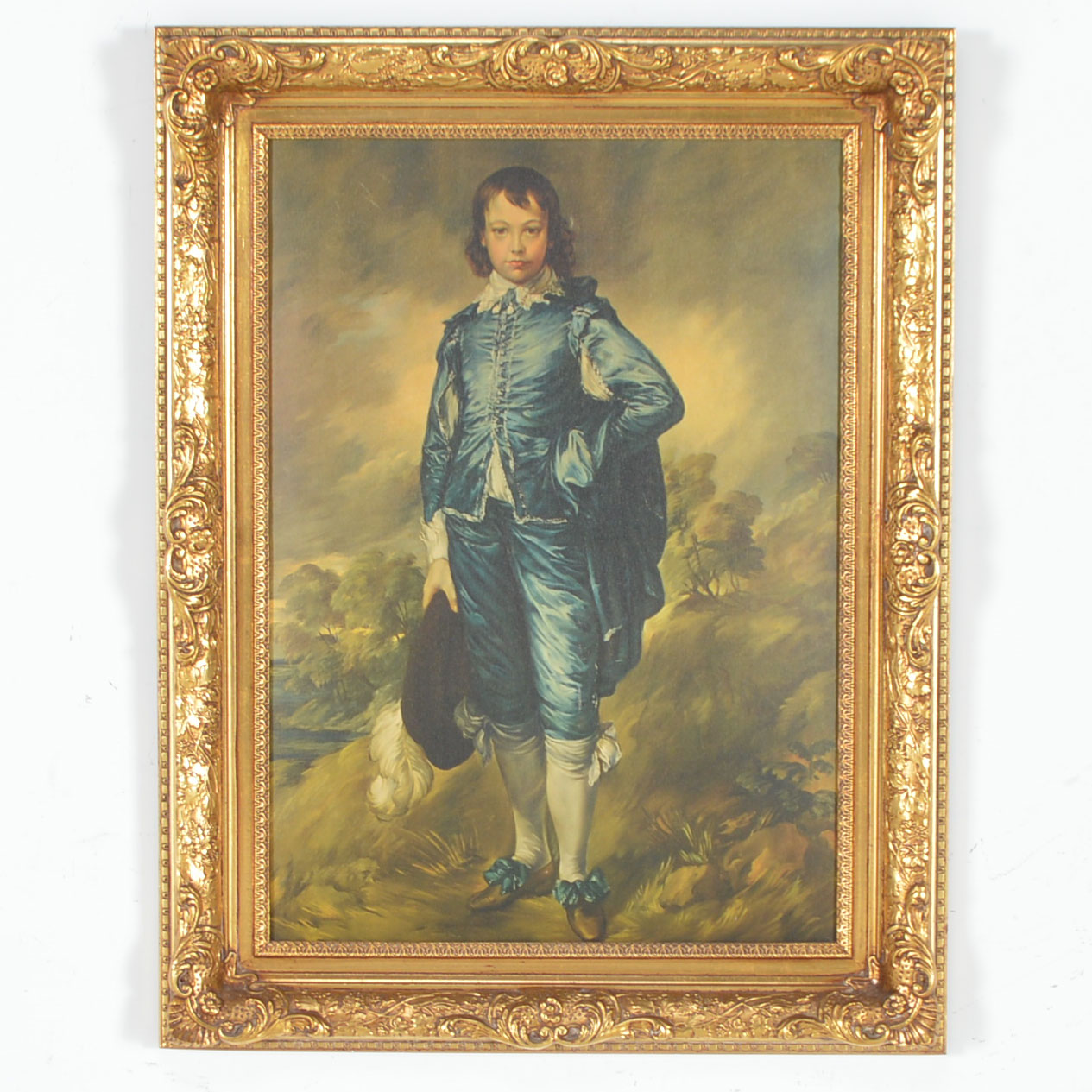 Gilt Framed 'Reofect Painting' of "The Blue Boy" by Gainsborough
