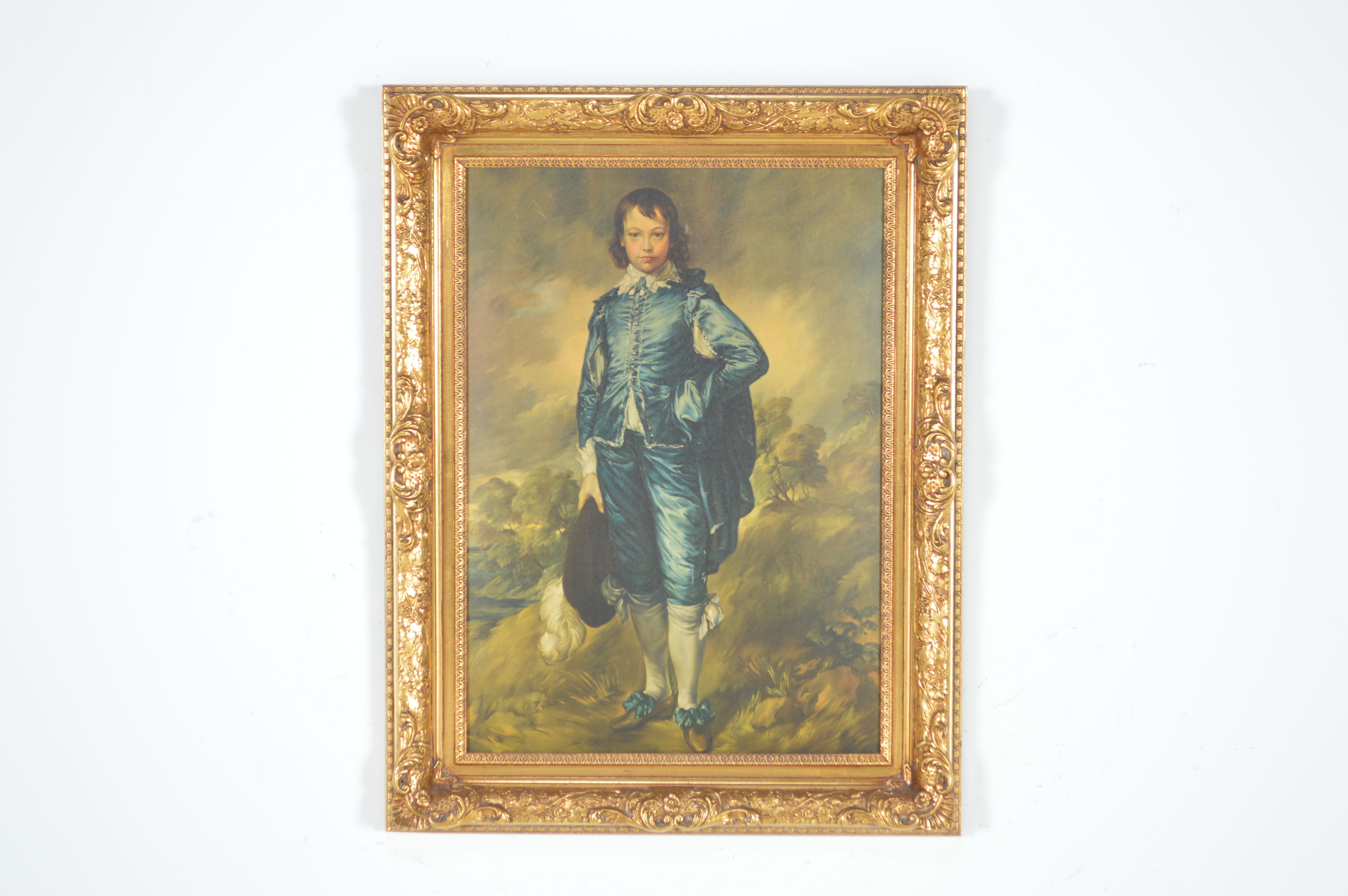 Gilt Framed 'Reofect Painting' of "The Blue Boy" by Gainsborough
