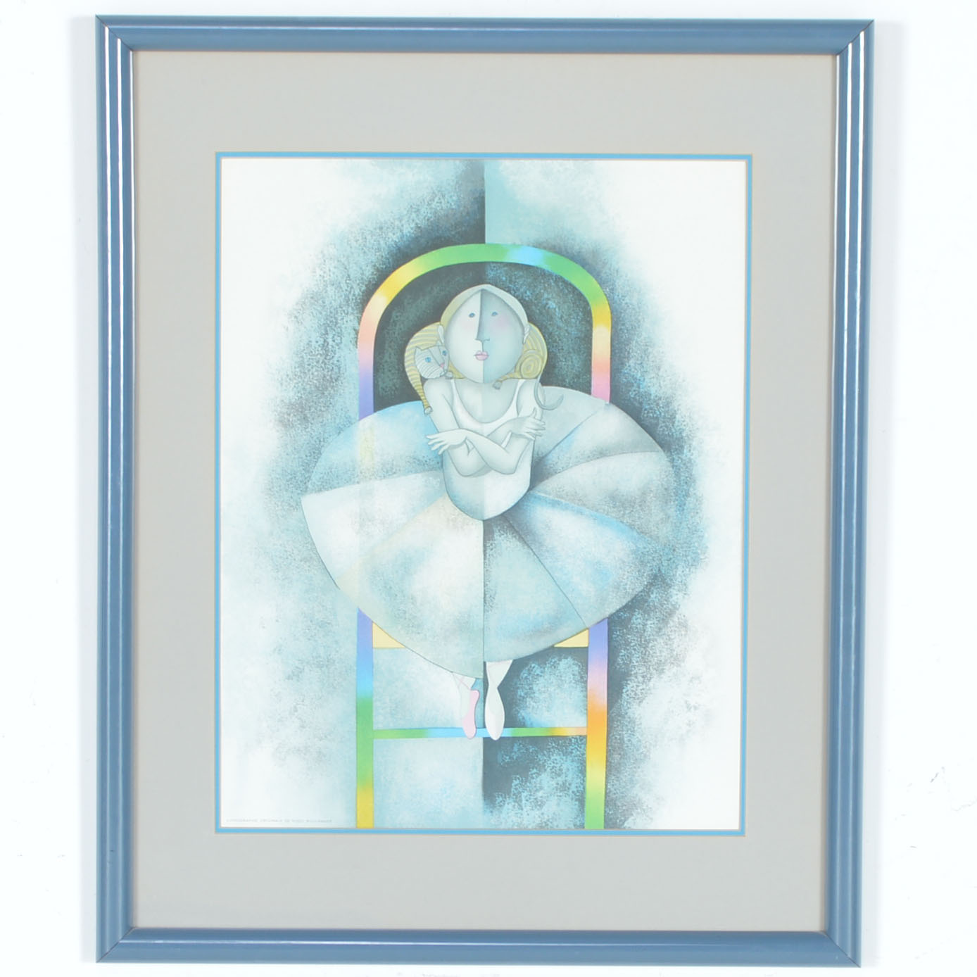 Original Framed Lithograph "Petite Danseuse" by Rodo Boulanger