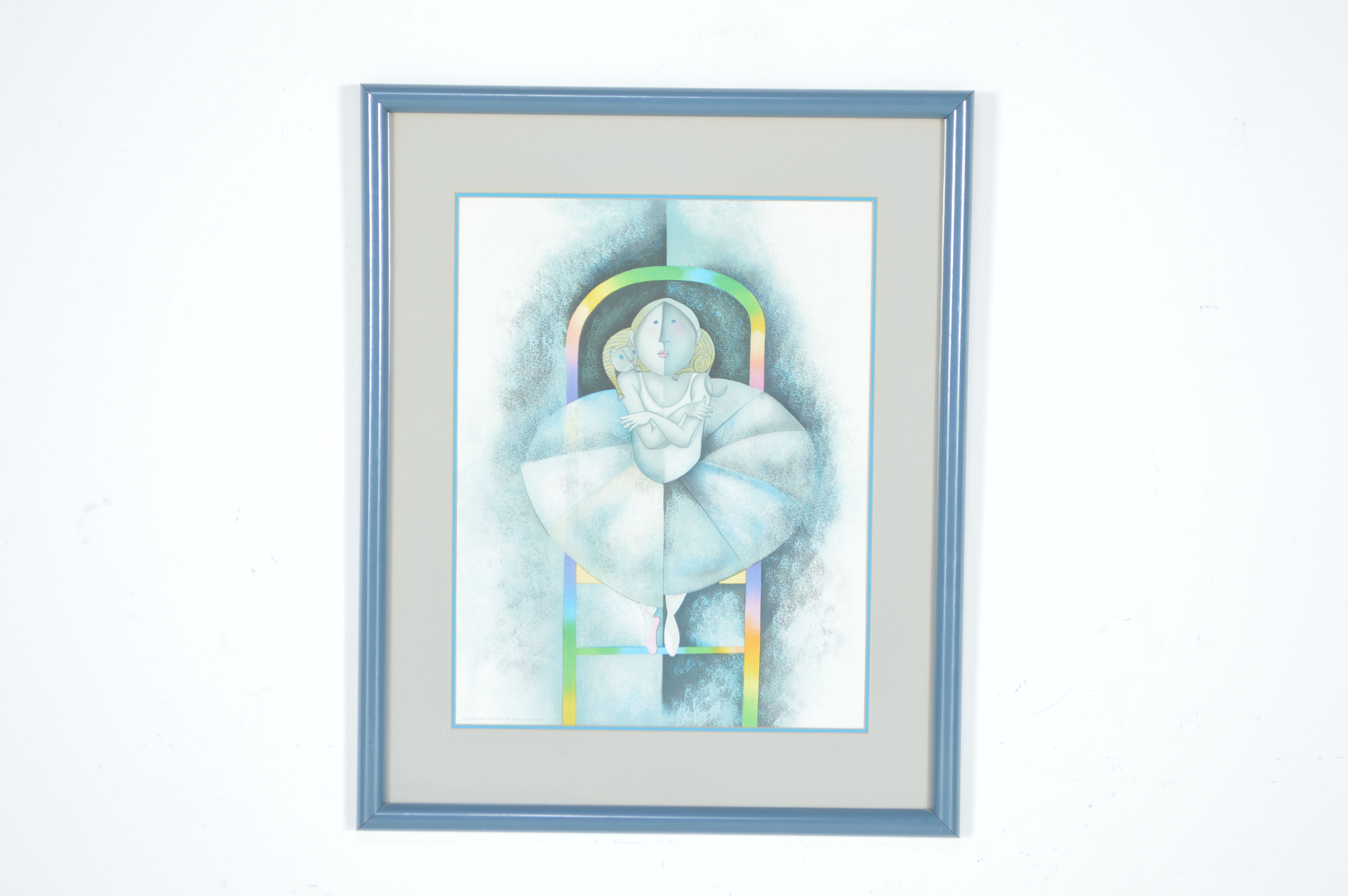 Original Framed Lithograph "Petite Danseuse" by Rodo Boulanger