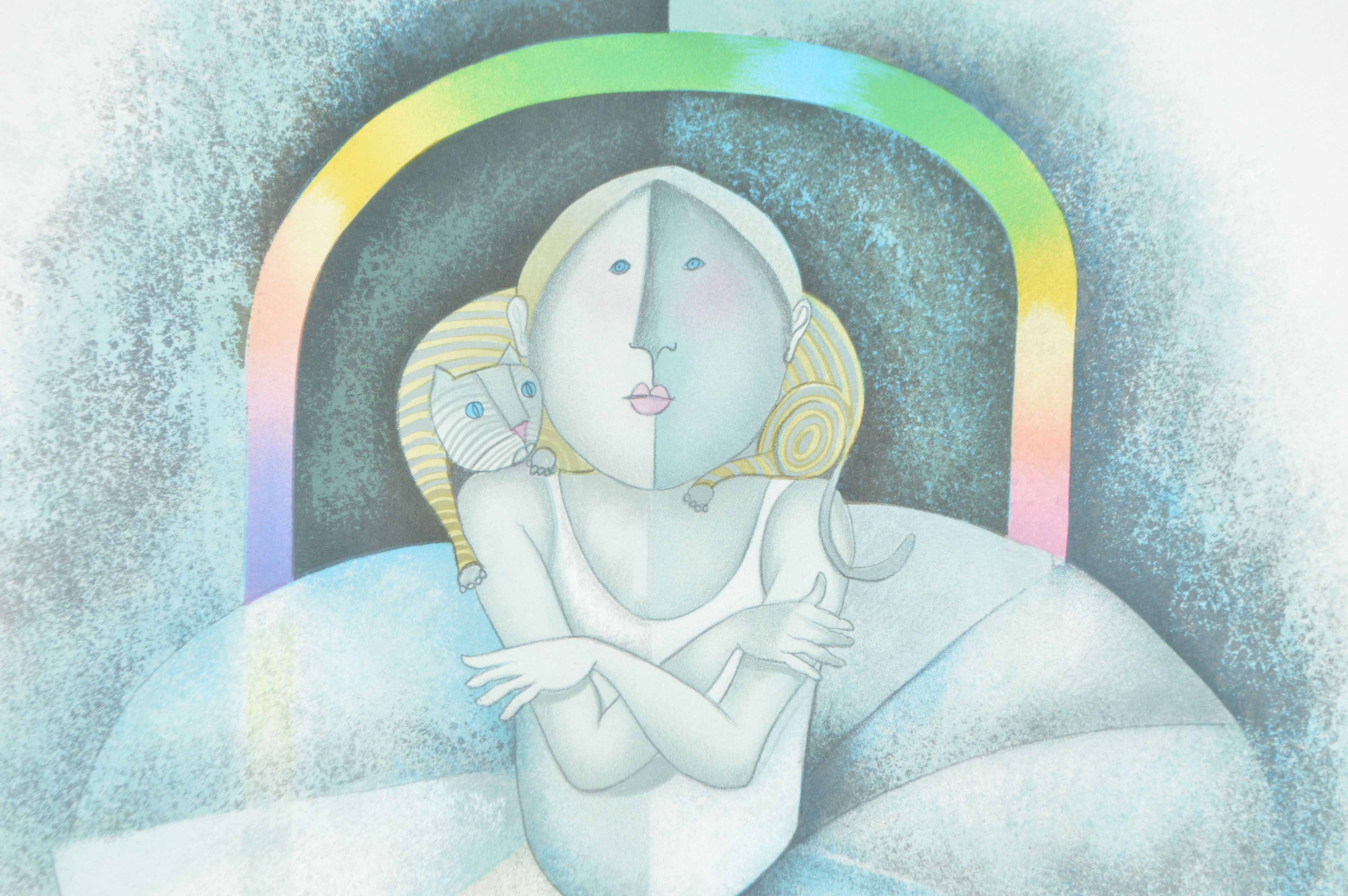 Original Framed Lithograph "Petite Danseuse" by Rodo Boulanger