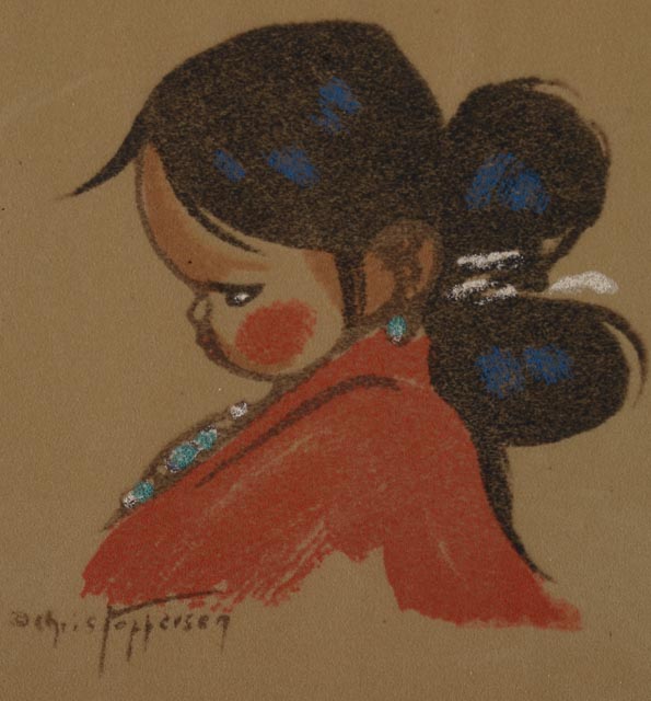 Two Chris Toppersen Vintage Serigraphs of Children