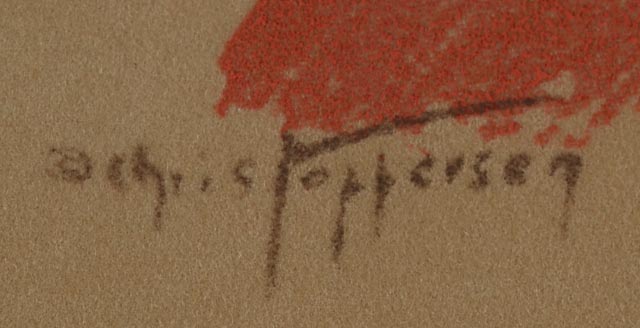 Two Chris Toppersen Vintage Serigraphs of Children