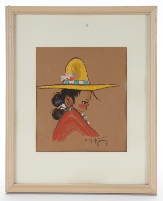 Two Chris Toppersen Vintage Serigraphs of Children