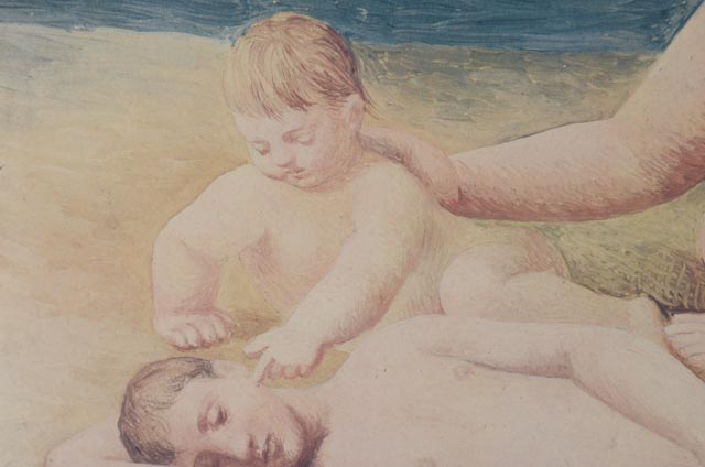 Limited Edition Offset Lithograph of Pablo Picasso's "Family at the Seashore"