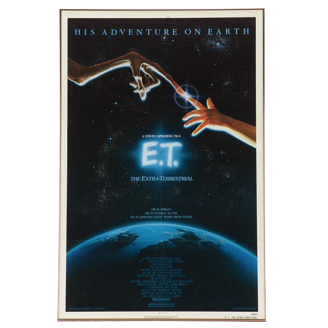 "E.T." Original 1982 Vintage Movie Poster