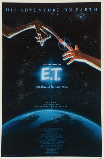 "E.T." Original 1982 Vintage Movie Poster