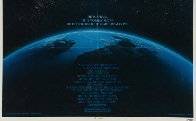 "E.T." Original 1982 Vintage Movie Poster