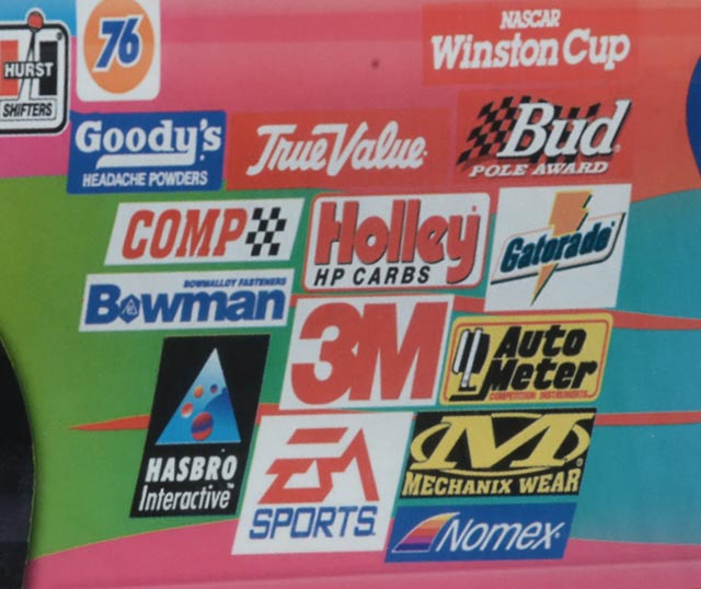 Peter Max Signed Offset Lithographic Poster of Dale Earnhardt's Race Car