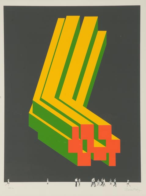 Barron Krody Signed Limited Edition "Urban Walls" Serigraph