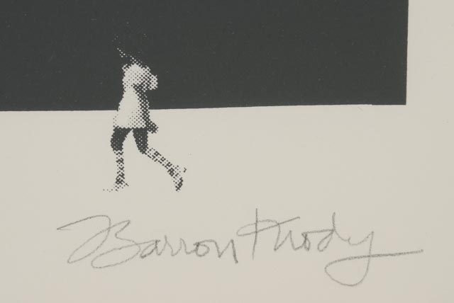 Barron Krody Signed Limited Edition "Urban Walls" Serigraph