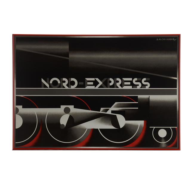 Cassandre Hand-Pulled Lithographic Art Deco "Nord-Express" Poster