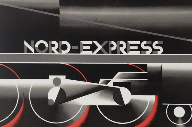 Cassandre Hand-Pulled Lithographic Art Deco "Nord-Express" Poster