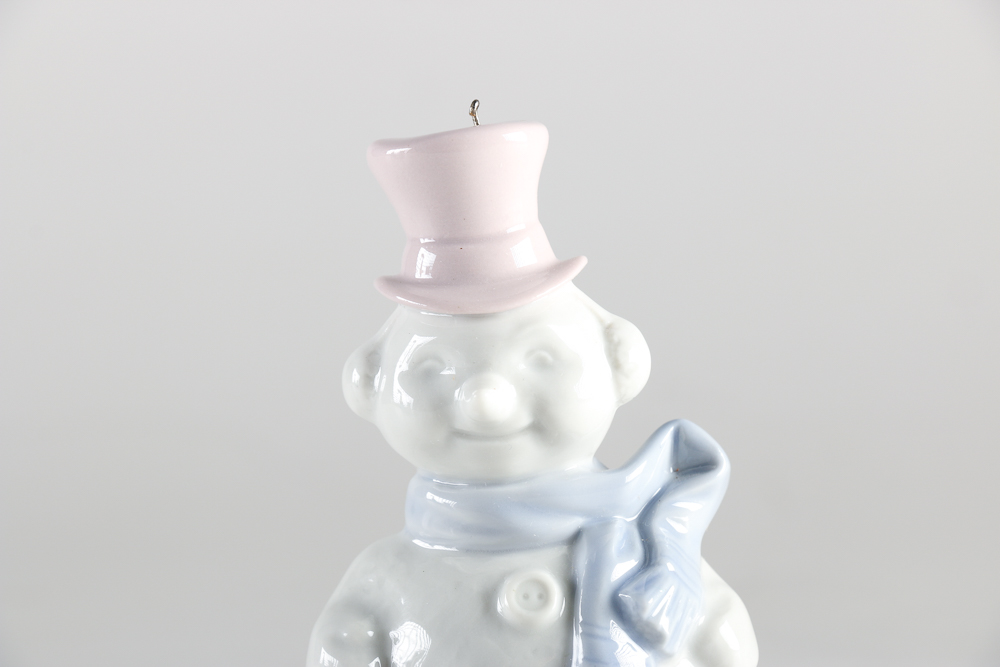 Lladró 1991 Snowman Ornament