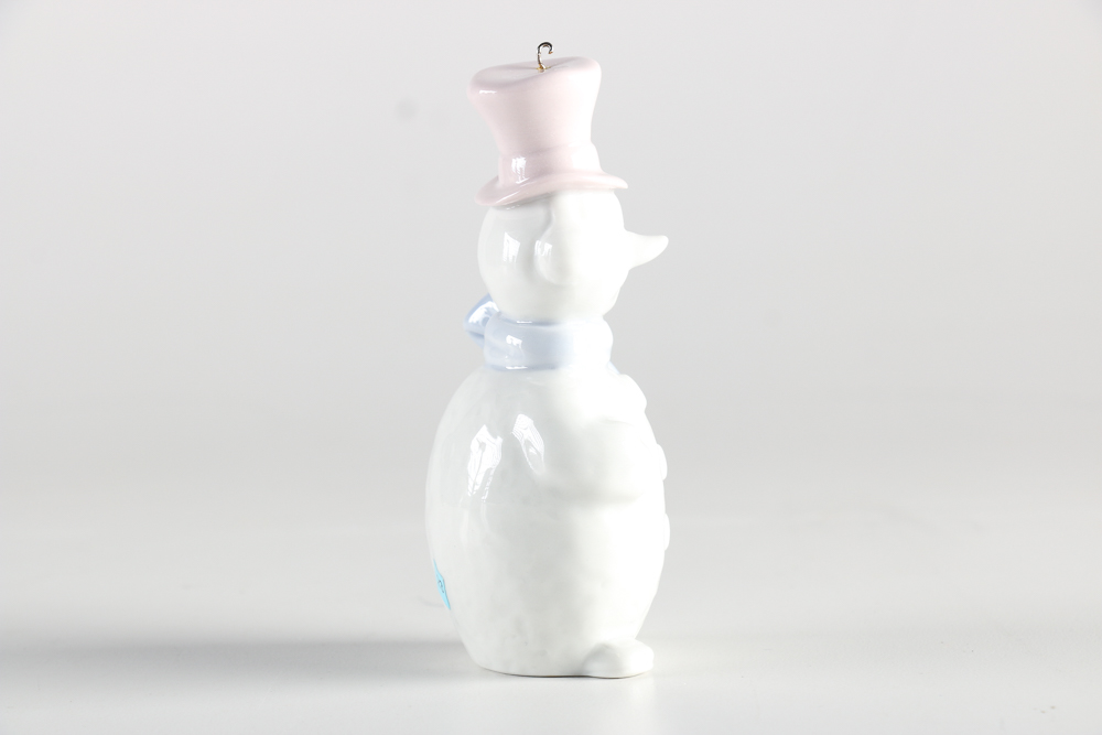 Lladró 1991 Snowman Ornament