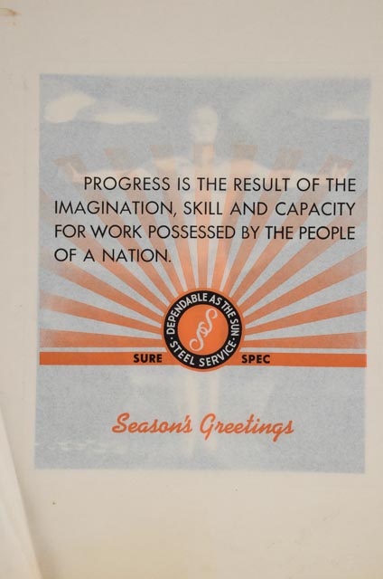 Pair of Solar Steel Corporation Vintage Holiday Prints