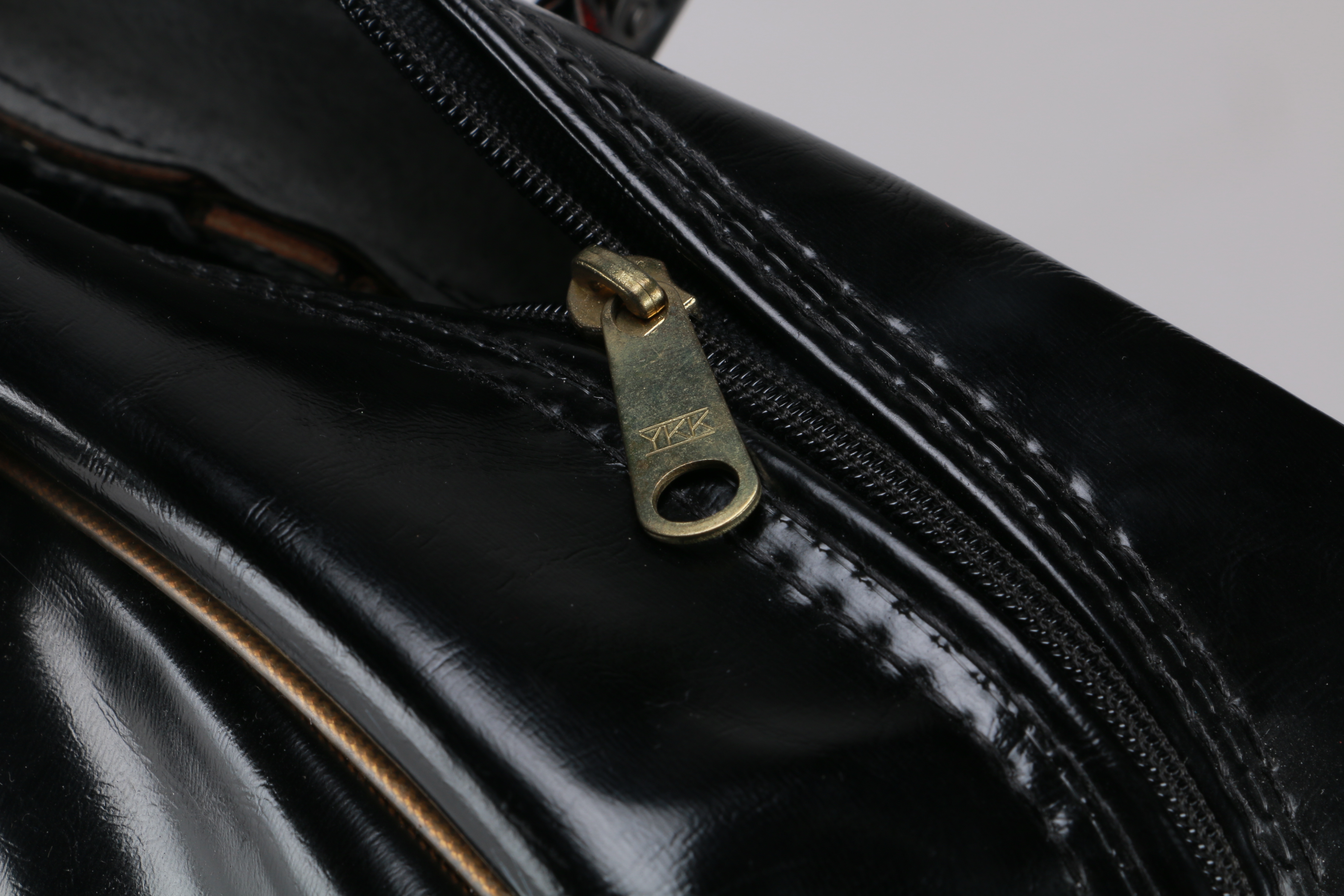 Vintage Burton Black Leather Carry-on Bag