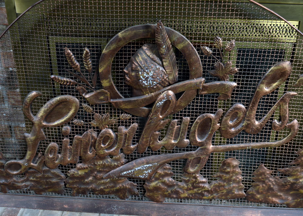 Leinenkugel Metal Fireplace Screen