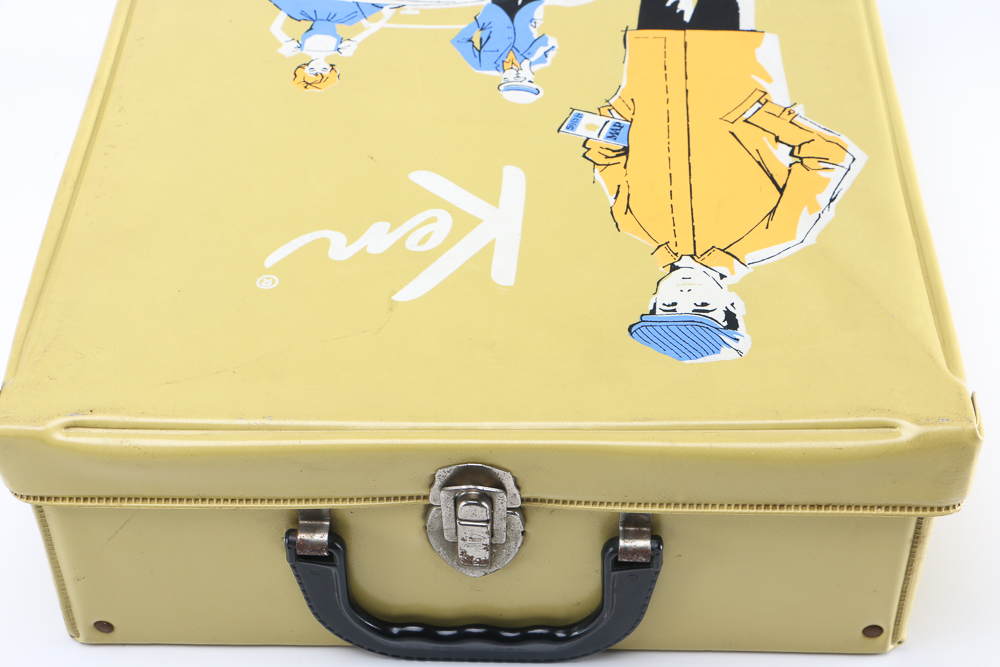 1960s Ken Doll Carrying Case with Doll and Accessories