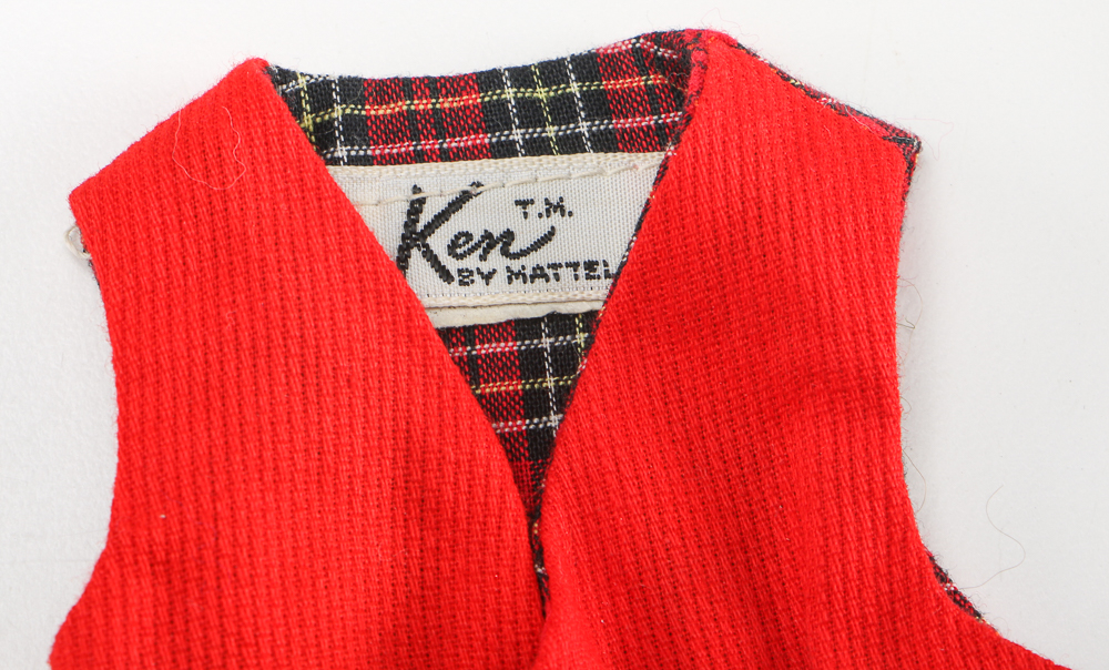 1960s Ken Doll Carrying Case with Doll and Accessories