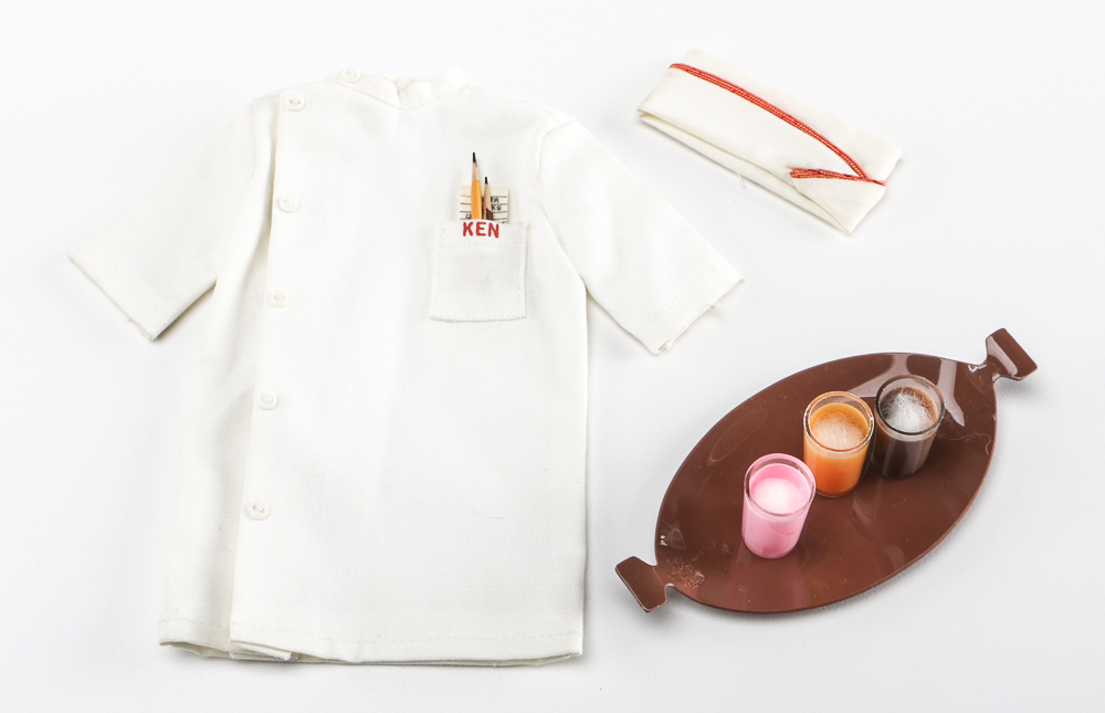 1960s Ken Doll Carrying Case with Doll and Accessories