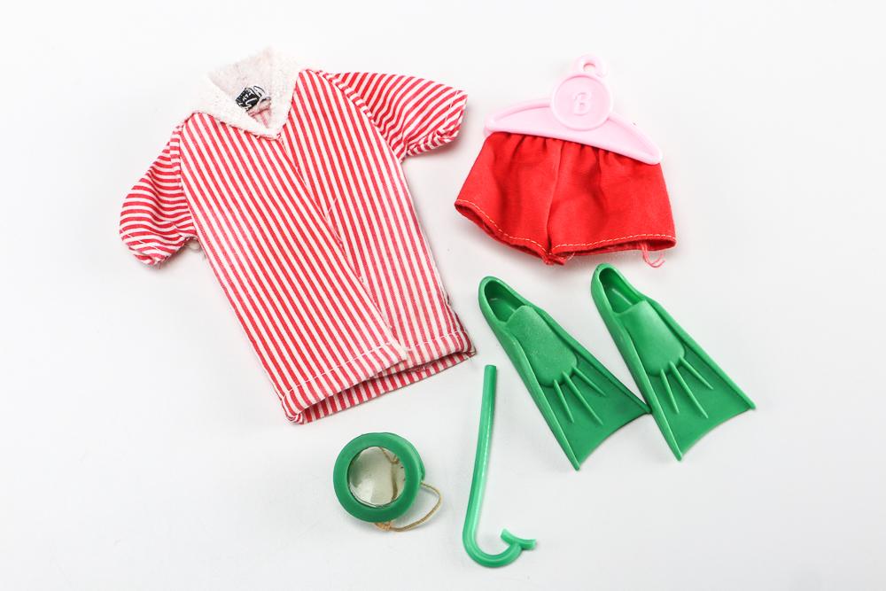 1960s Ken Doll Carrying Case with Doll and Accessories